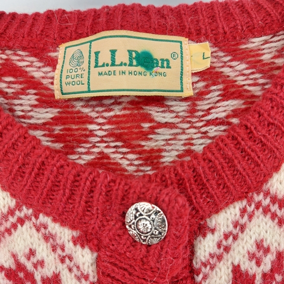 L.L. Bean || Vintage Wool Cardigan - Picture 6 of 8